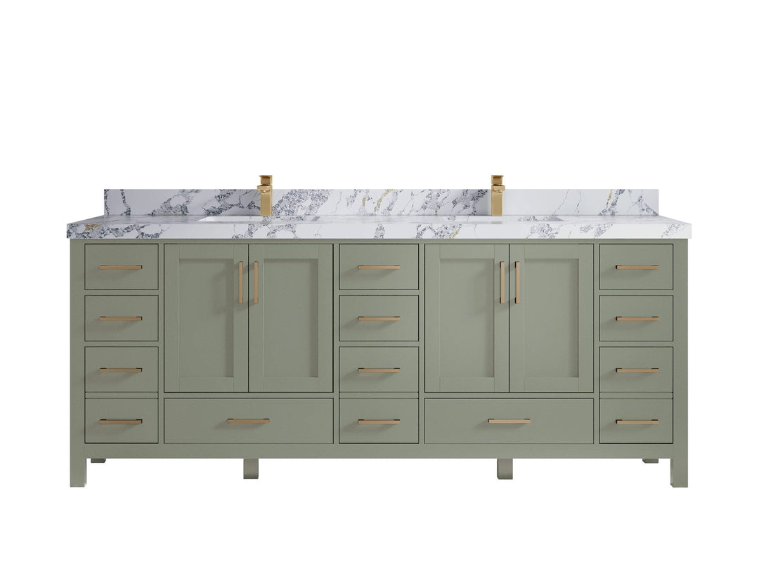 Malibu 84 in. W x 22 in. D Double Sink Bathroom Vanity - Willow Bath and Vanity