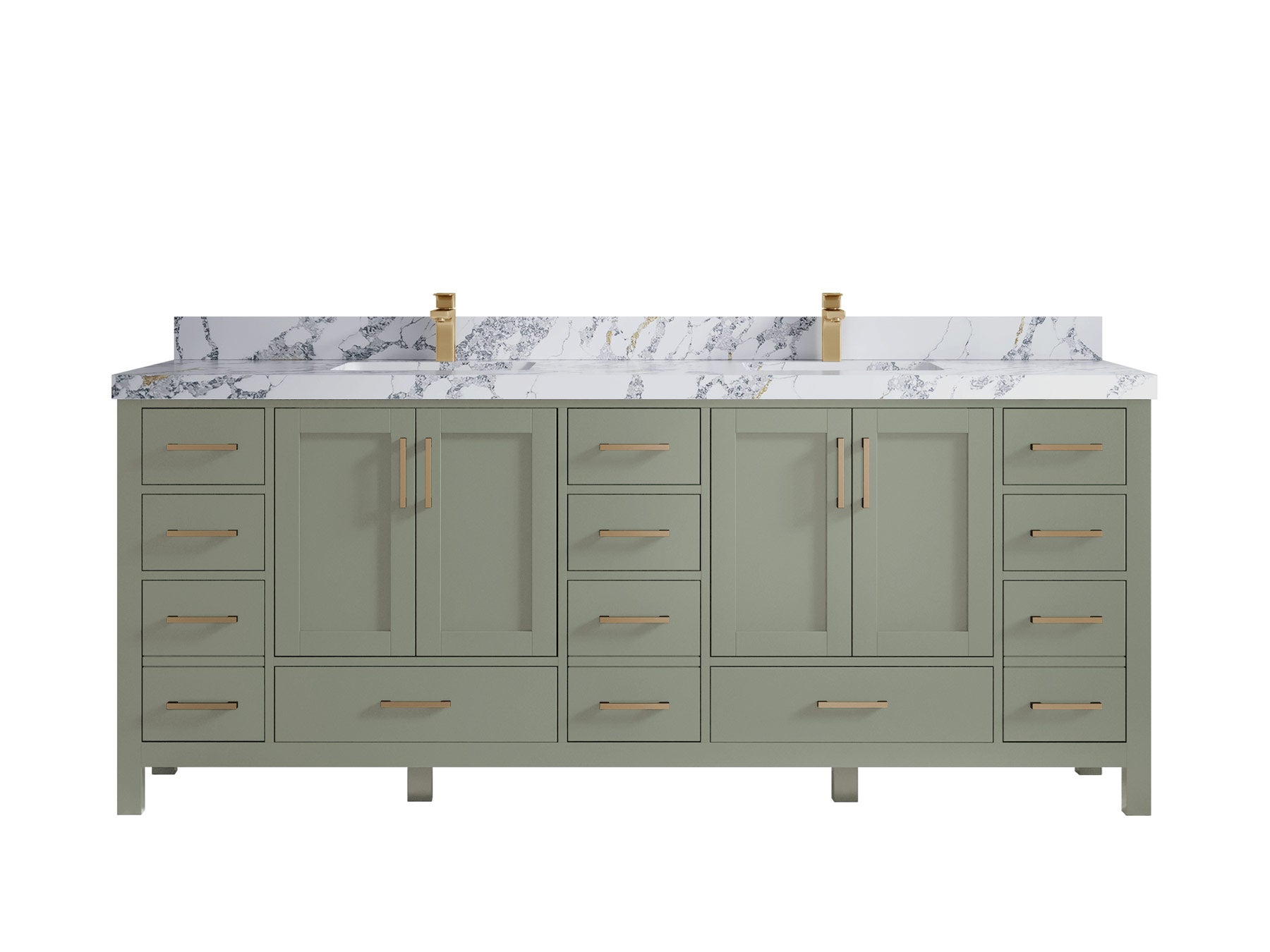 Malibu 84 in. W x 22 in. D Double Sink Bathroom Vanity - Willow Bath and Vanity