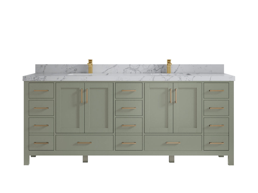 Malibu 84 in. W x 22 in. D Double Sink Bathroom Vanity - Willow Bath and Vanity