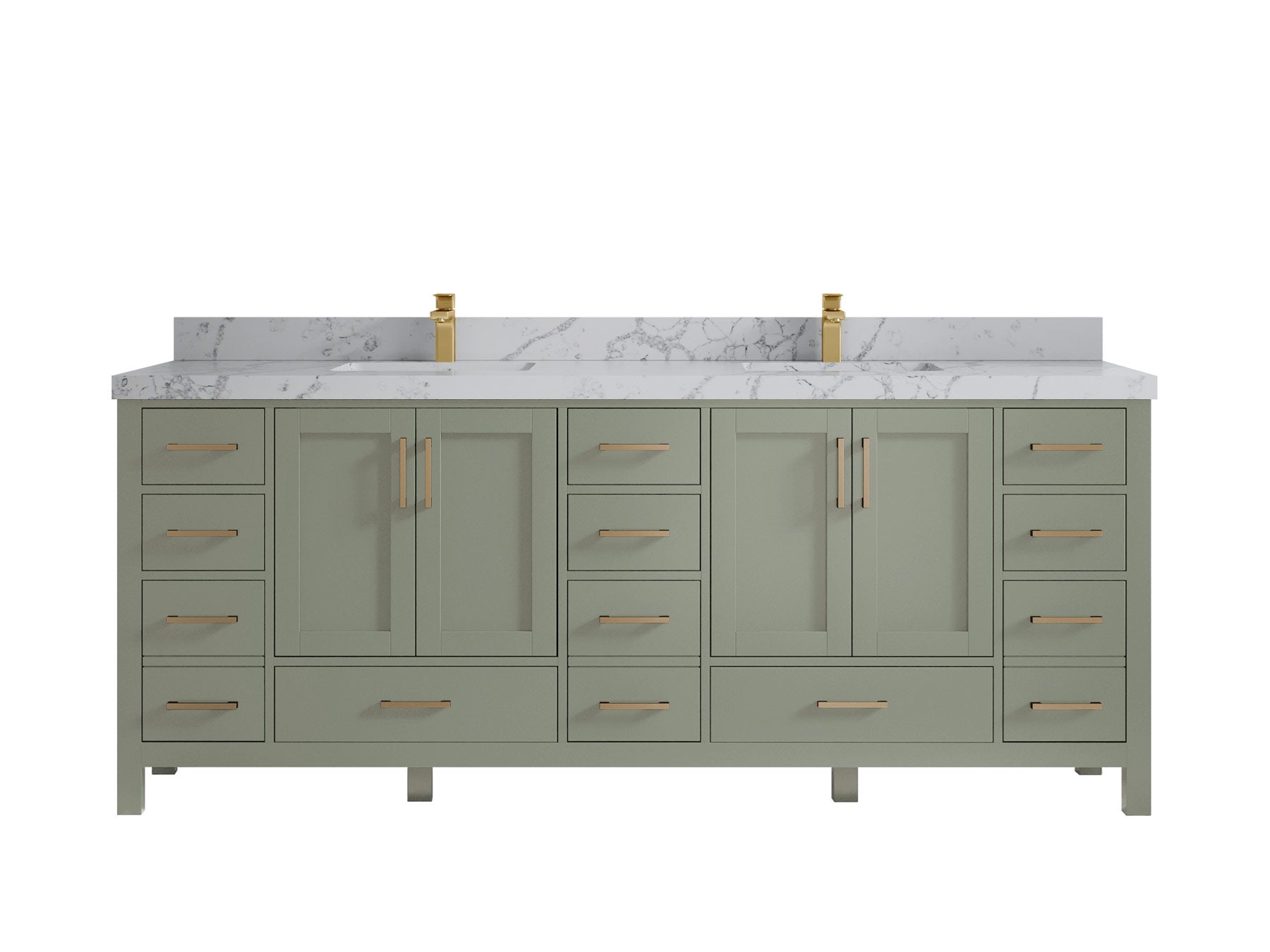 Malibu 84 in. W x 22 in. D Double Sink Bathroom Vanity - Willow Bath and Vanity
