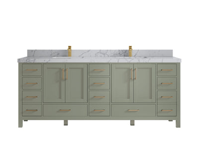 Malibu 84 in. W x 22 in. D Double Sink Bathroom Vanity - Willow Bath and Vanity