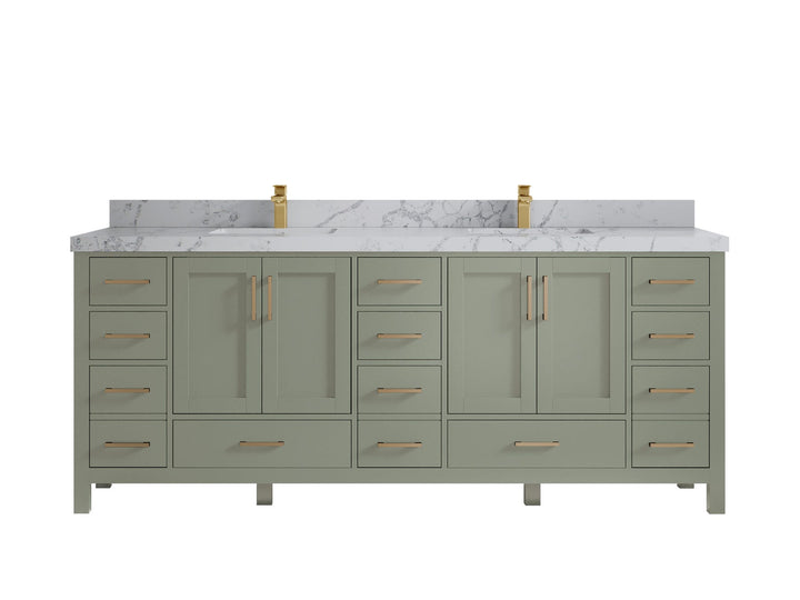 Malibu 84 in. W x 22 in. D Double Sink Bathroom Vanity - photo 43