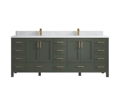 Malibu 84 in. W x 22 in. D Double Sink Bathroom Vanity - Willow Bath and Vanity