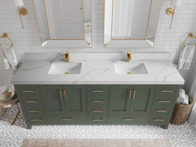 Malibu 84 in. W x 22 in. D Double Sink Bathroom Vanity - Willow Bath and Vanity
