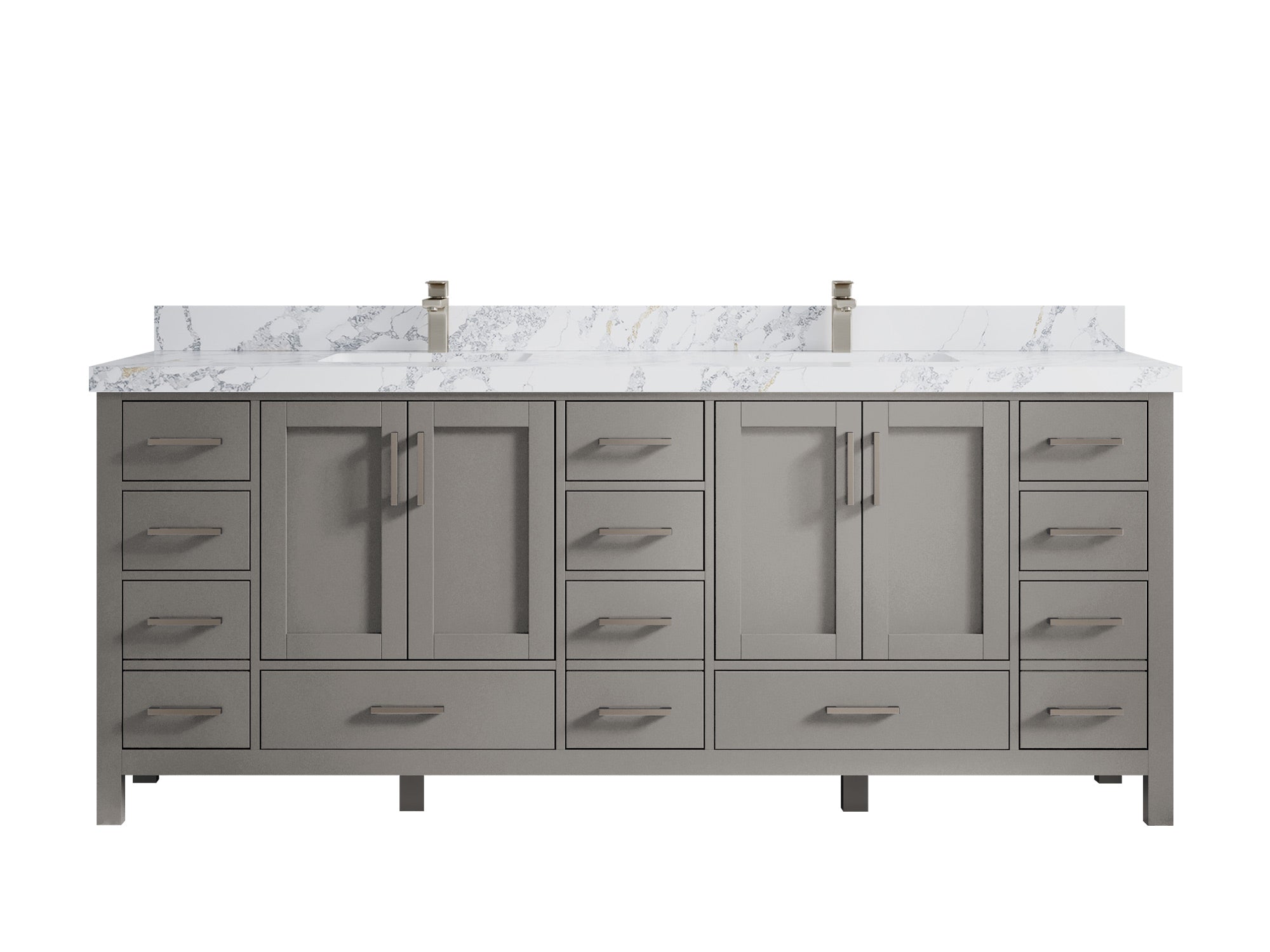 Malibu 84 in. W x 22 in. D Double Sink Bathroom Vanity - Willow Bath and Vanity
