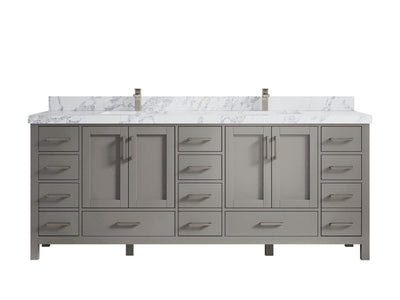 Malibu 84 in. W x 22 in. D Double Sink Bathroom Vanity - Willow Bath and Vanity