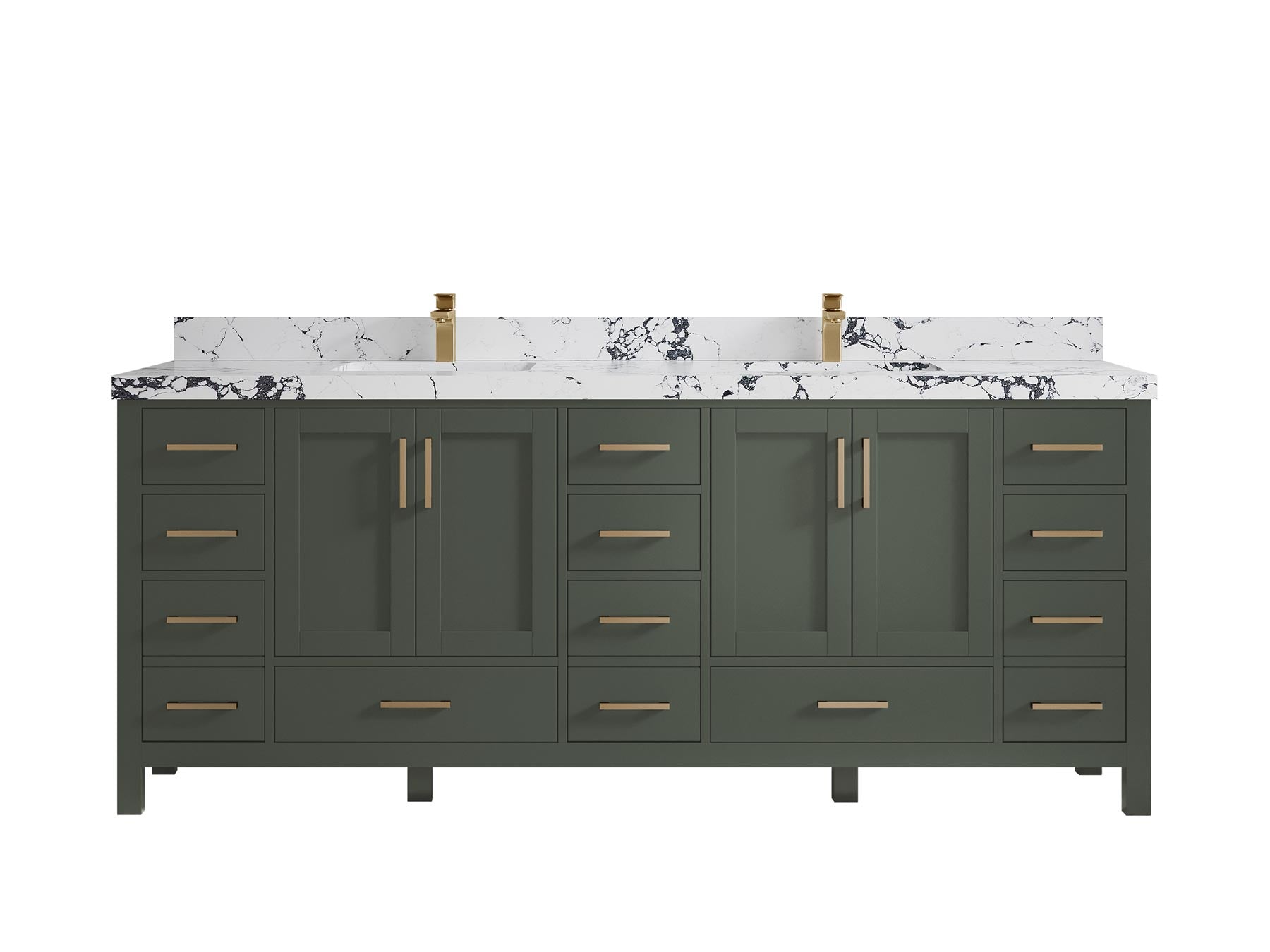 Malibu 84 in. W x 22 in. D Double Sink Bathroom Vanity - Willow Bath and Vanity