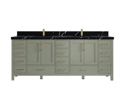 Malibu 84 in. W x 22 in. D Double Sink Bathroom Vanity - Willow Bath and Vanity