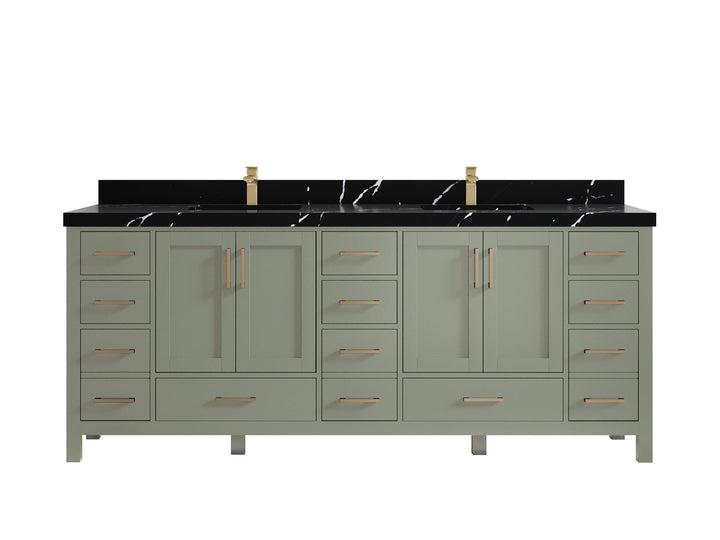 Malibu 84 in. W x 22 in. D Double Sink Bathroom Vanity - photo 11