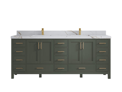 Malibu 84 in. W x 22 in. D Double Sink Bathroom Vanity - Willow Bath and Vanity