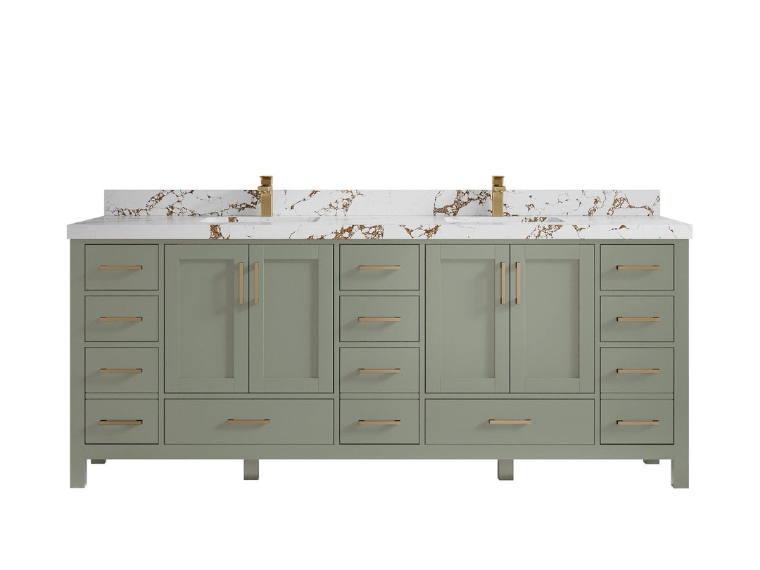 Malibu 84 in. W x 22 in. D Double Sink Bathroom Vanity - Willow Bath and Vanity