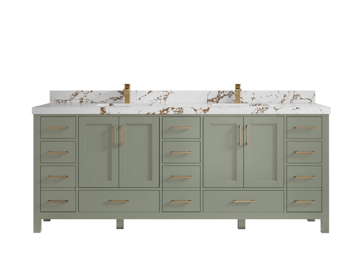Malibu 84 in. W x 22 in. D Double Sink Bathroom Vanity - photo 37