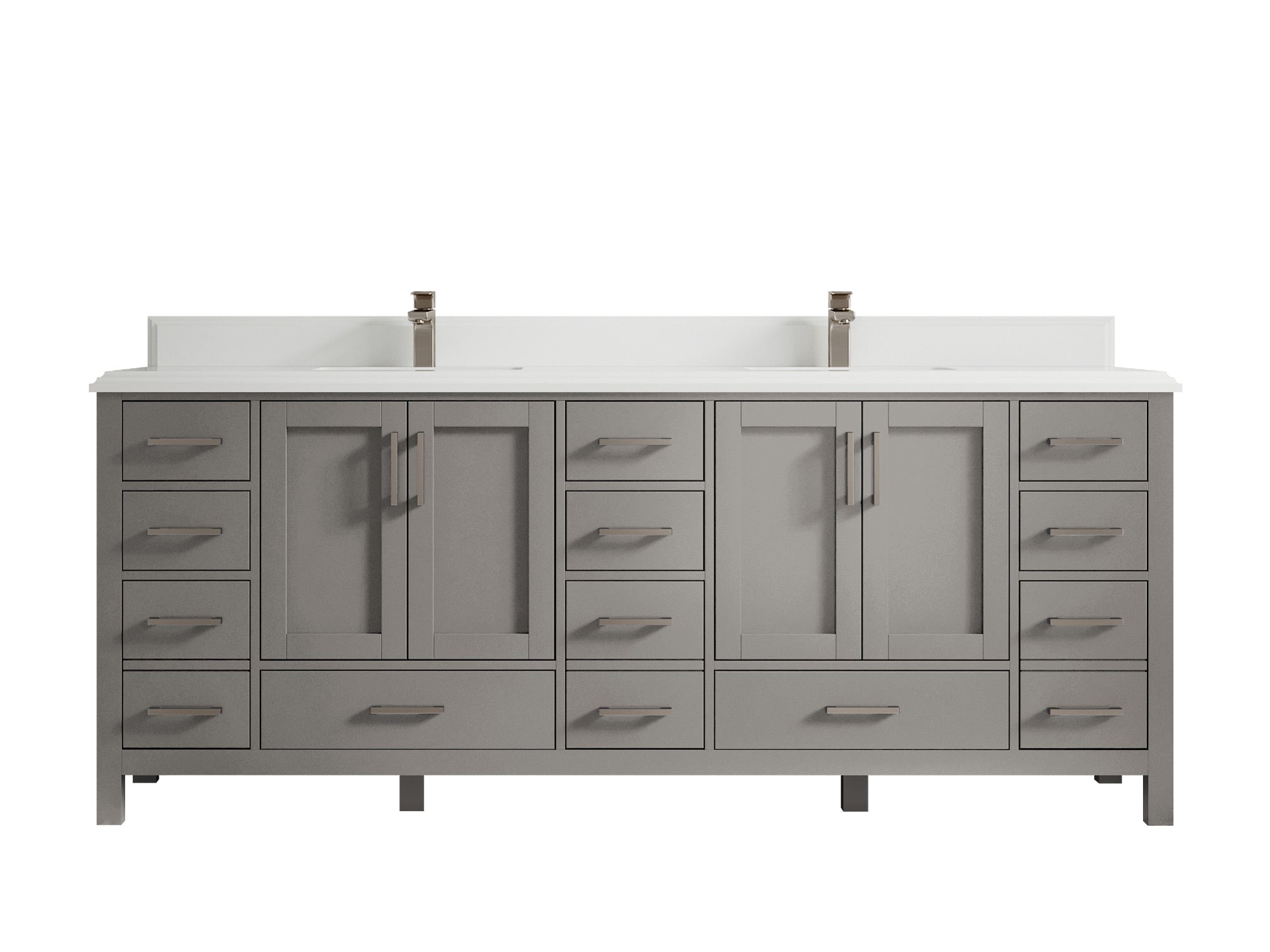 Malibu 84 in. W x 22 in. D Double Sink Bathroom Vanity - Willow Bath and Vanity