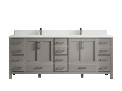 Malibu 84 in. W x 22 in. D Double Sink Bathroom Vanity - Willow Bath and Vanity