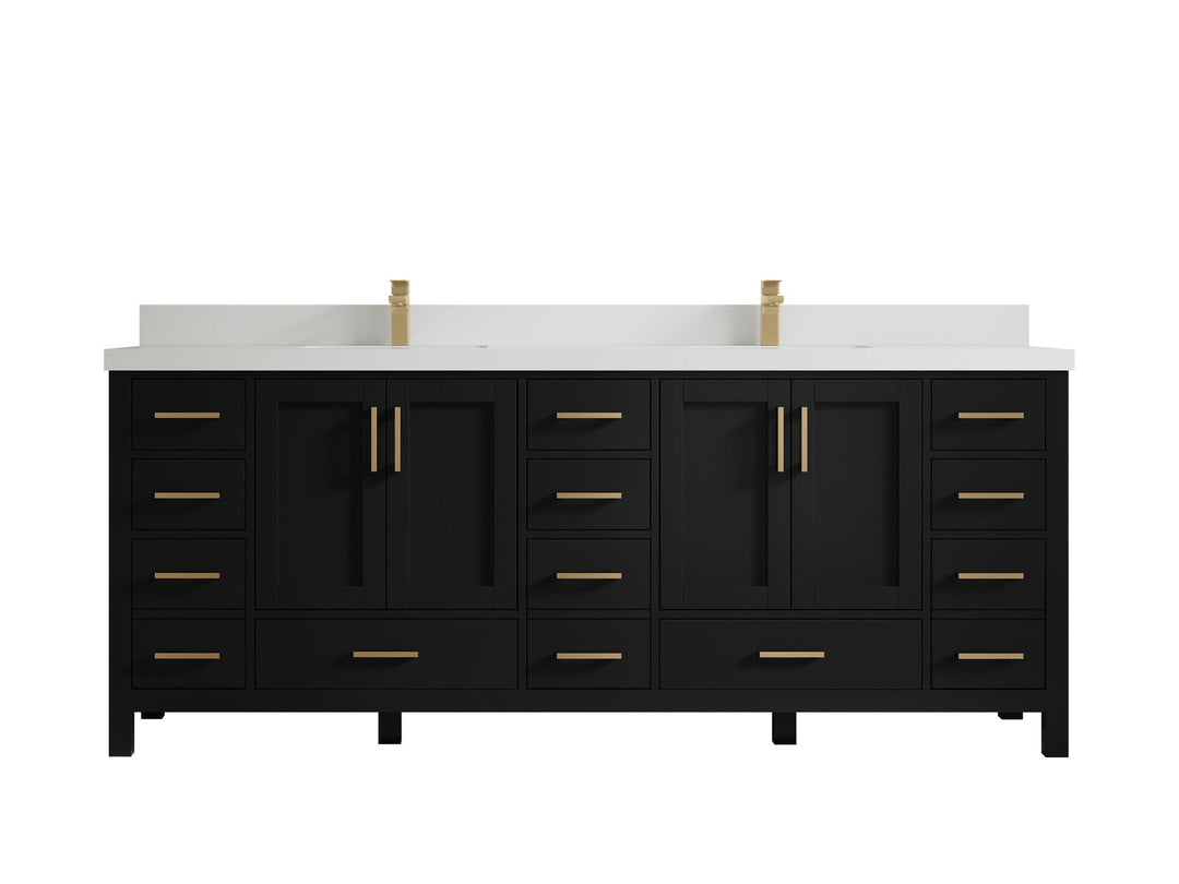 Malibu 84 in. W x 22 in. D Double Sink Bathroom Vanity - Willow Bath and Vanity