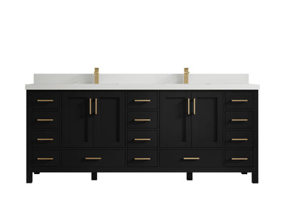 Malibu 84 in. W x 22 in. D Double Sink Bathroom Vanity - Willow Bath and Vanity