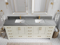 Malibu 84 in. W x 22 in. D Double Sink Bathroom Vanity - photo 34