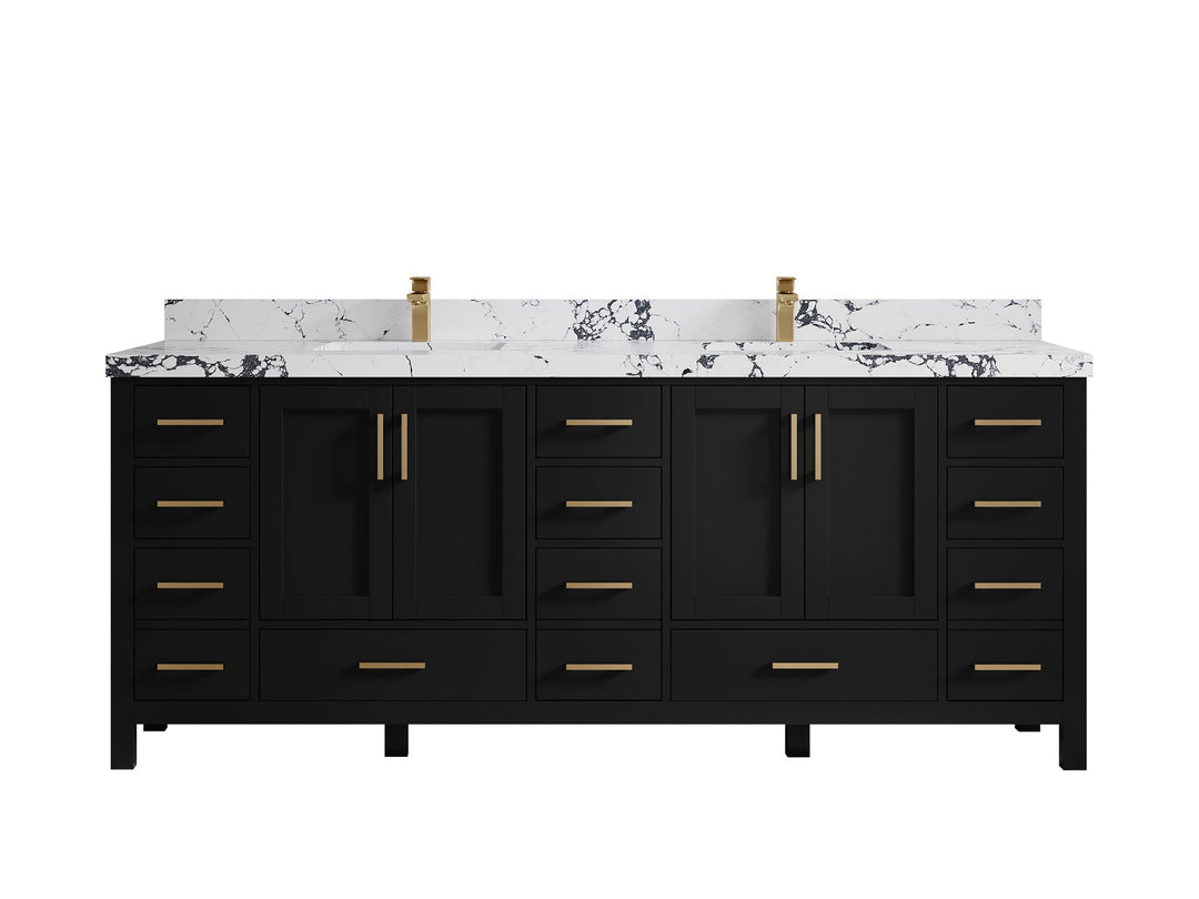 Malibu 84 in. W x 22 in. D Double Sink Bathroom Vanity - Willow Bath and Vanity