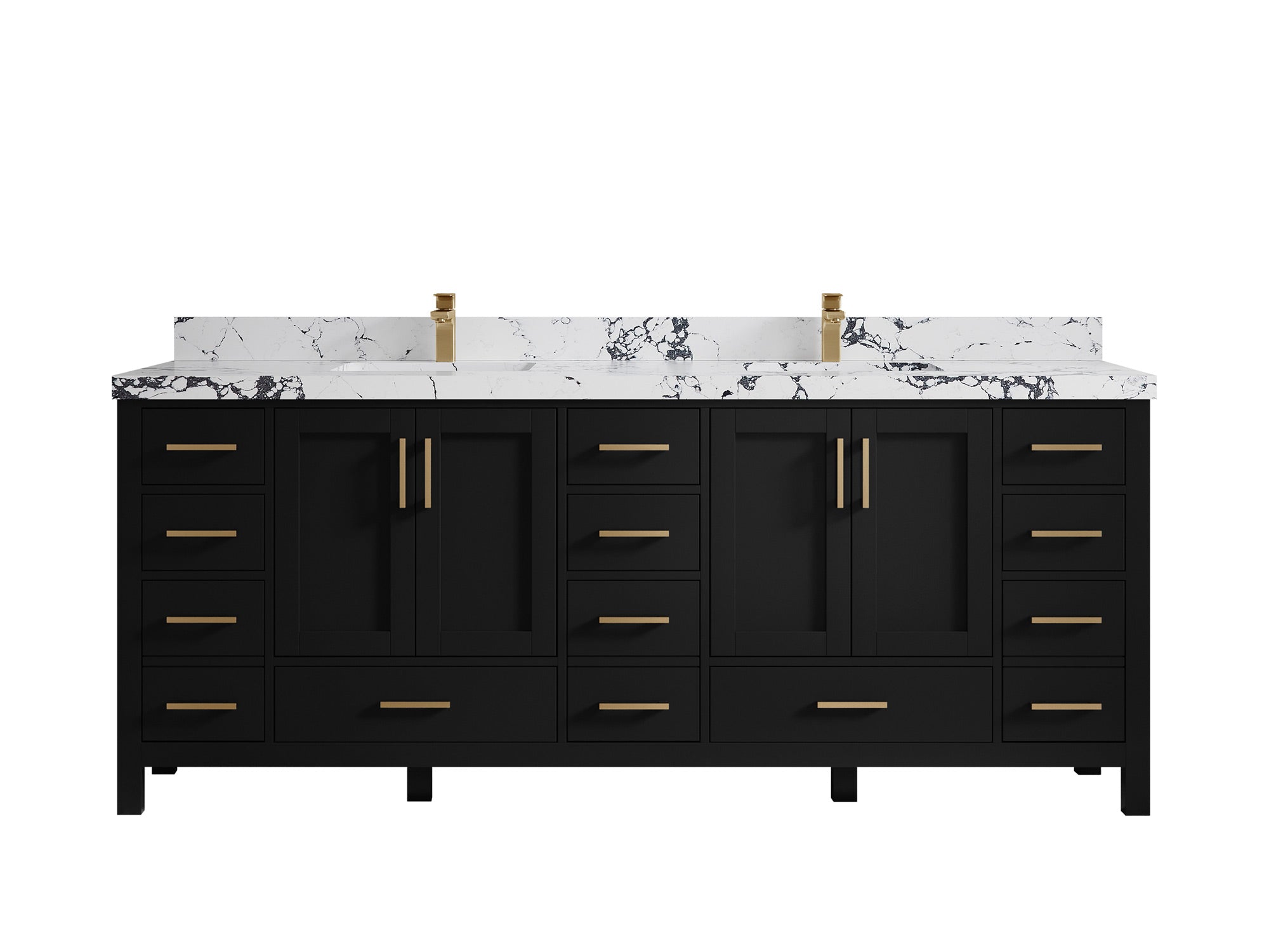 Malibu 84 in. W x 22 in. D Double Sink Bathroom Vanity - Willow Bath and Vanity