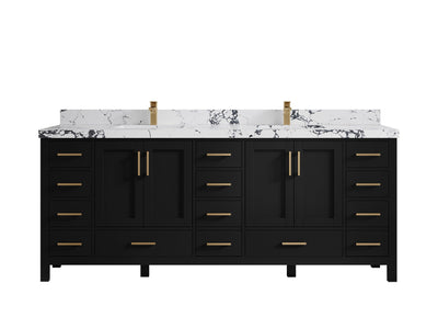 Malibu 84 in. W x 22 in. D Double Sink Bathroom Vanity - Willow Bath and Vanity