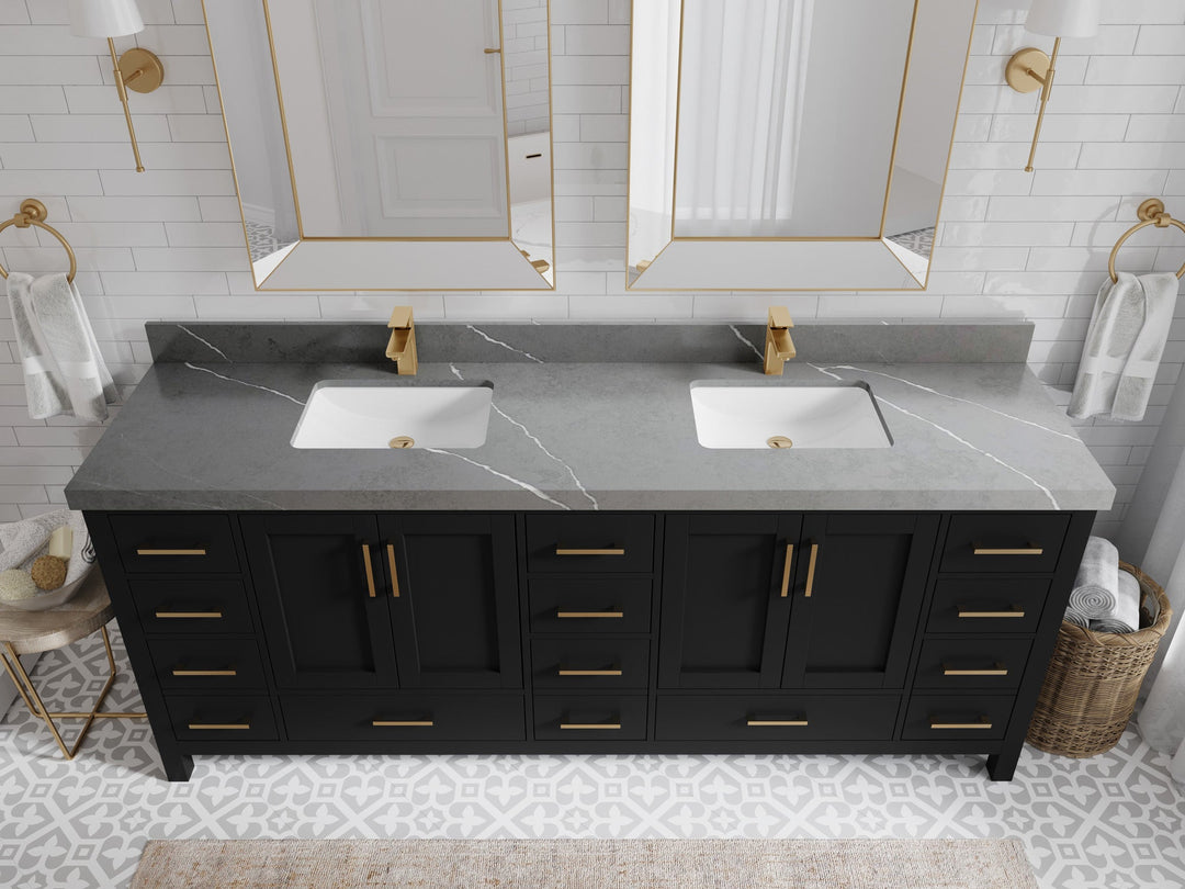 Malibu 84 in. W x 22 in. D Double Sink Bathroom Vanity - Willow Bath and Vanity