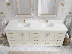 Malibu 84 in. W x 22 in. D Double Sink Bathroom Vanity - photo 18