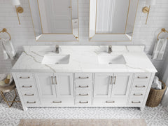 Malibu 84 in. W x 22 in. D Double Sink Bathroom Vanity - photo 24
