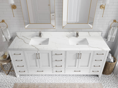 Malibu 84 in. W x 22 in. D Double Sink Bathroom Vanity - Willow Bath and Vanity