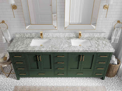 Malibu 84 in. W x 22 in. D Double Sink Bathroom Vanity - photo 10