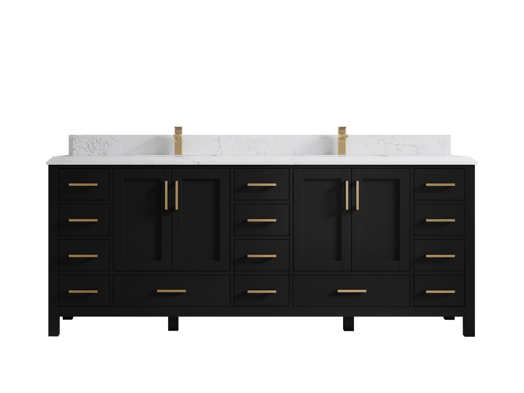 Malibu 84 in. W x 22 in. D Double Sink Bathroom Vanity - Willow Bath and Vanity