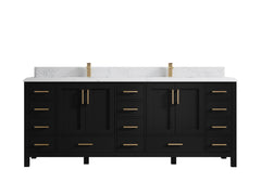 Malibu 84 in. W x 22 in. D Double Sink Bathroom Vanity - photo 29