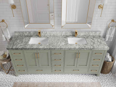 Malibu 84 in. W x 22 in. D Double Sink Bathroom Vanity - photo 6