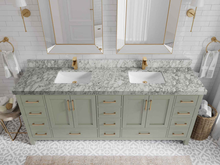 Malibu 84 in. W x 22 in. D Double Sink Bathroom Vanity - photo 6