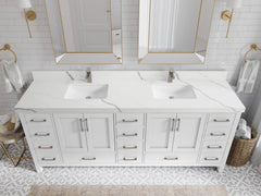 Malibu 84 in. W x 22 in. D Double Sink Bathroom Vanity - photo 16