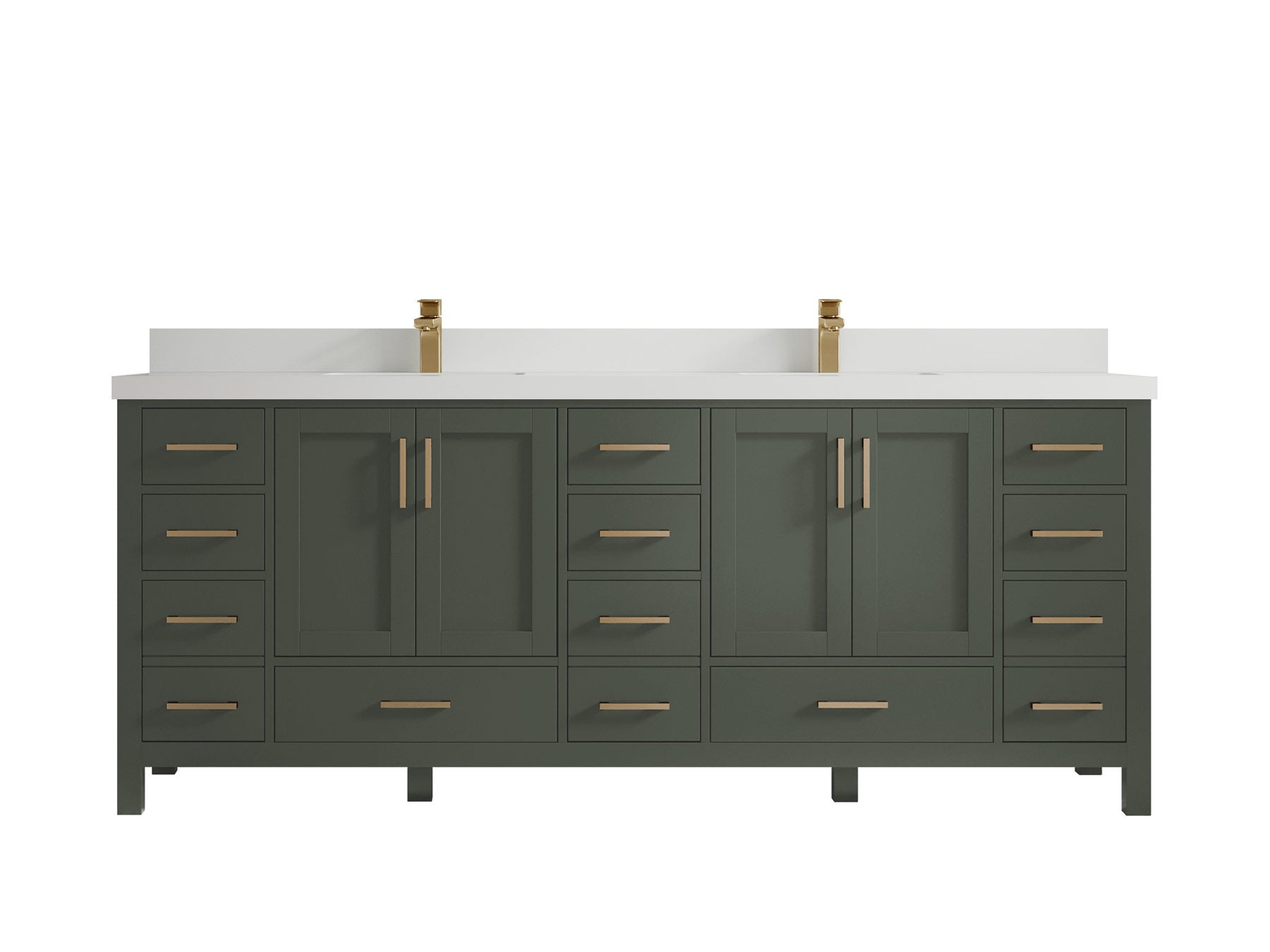 Malibu 84 in. W x 22 in. D Double Sink Bathroom Vanity - Willow Bath and Vanity