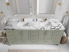 Malibu 84 in. W x 22 in. D Double Sink Bathroom Vanity - photo 40