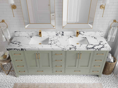 Malibu 84 in. W x 22 in. D Double Sink Bathroom Vanity - Willow Bath and Vanity