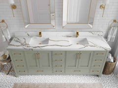 Malibu 84 in. W x 22 in. D Double Sink Bathroom Vanity - photo 12