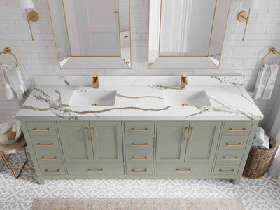 Malibu 84 in. W x 22 in. D Double Sink Bathroom Vanity - Willow Bath and Vanity
