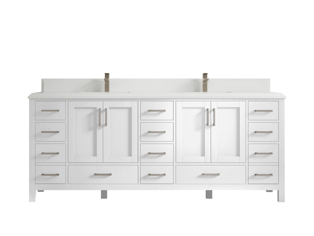 Malibu 84 in. W x 22 in. D Double Sink Bathroom Vanity - Willow Bath and Vanity