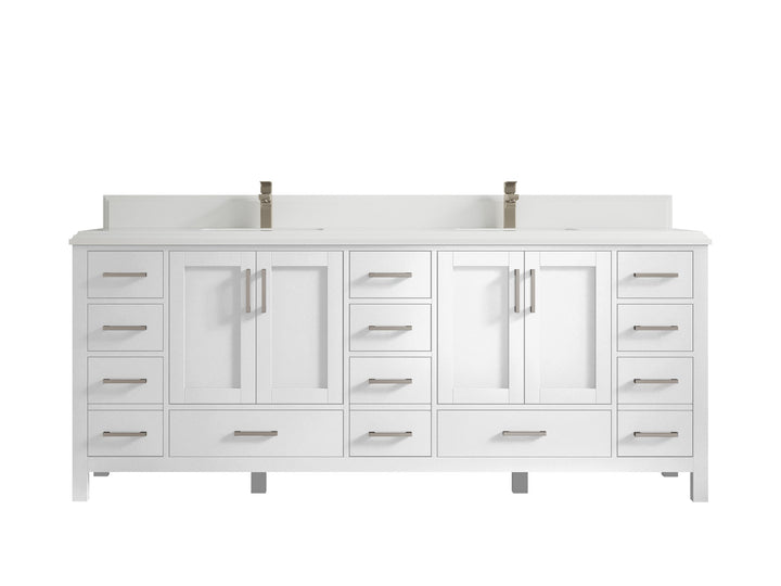 Malibu 84 in. W x 22 in. D Double Sink Bathroom Vanity - photo 29