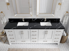 Malibu 84 in. W x 22 in. D Double Sink Bathroom Vanity - photo 8