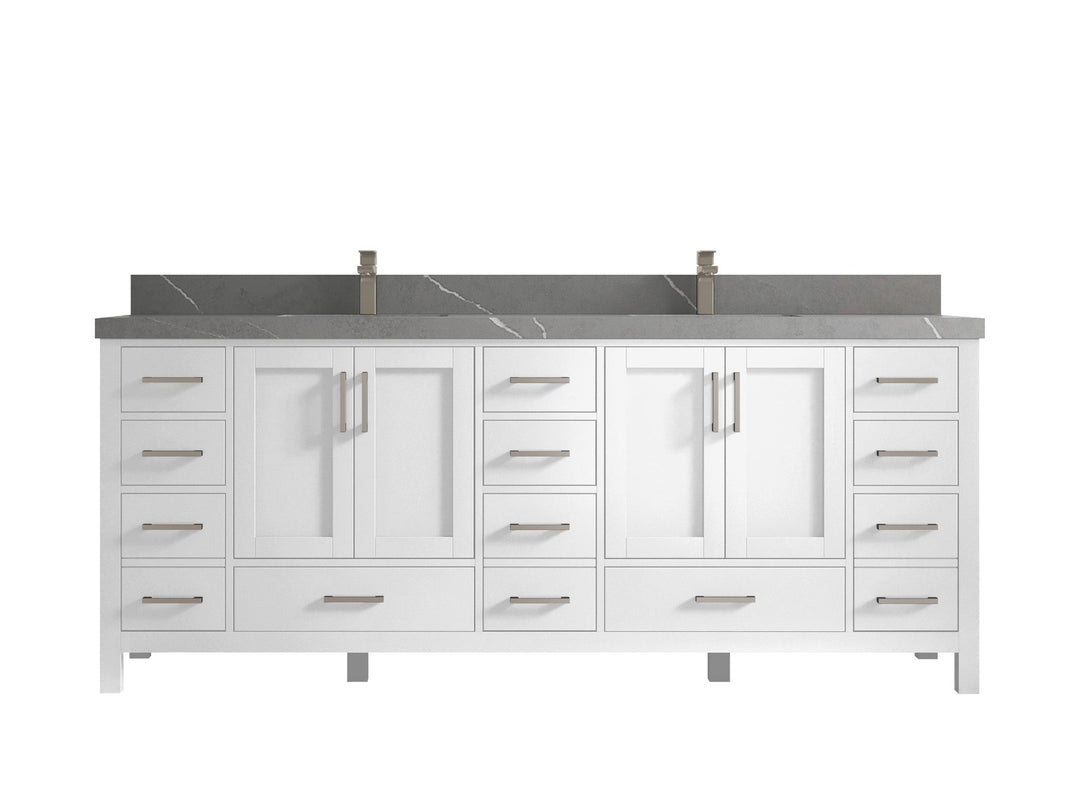 Malibu 84 in. W x 22 in. D Double Sink Bathroom Vanity - Willow Bath and Vanity