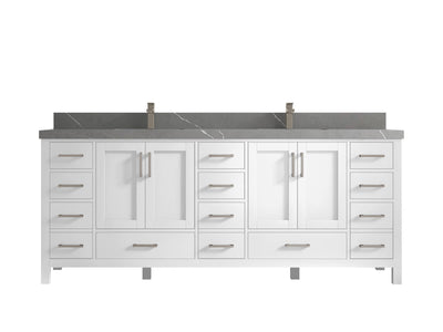 Malibu 84 in. W x 22 in. D Double Sink Bathroom Vanity - Willow Bath and Vanity
