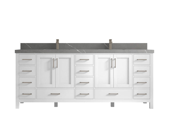 Malibu 84 in. W x 22 in. D Double Sink Bathroom Vanity - photo 35