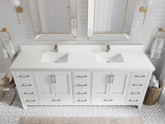 Malibu 84 in. W x 22 in. D Double Sink Bathroom Vanity - photo 44