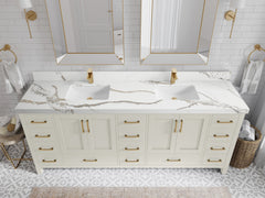 Malibu 84 in. W x 22 in. D Double Sink Bathroom Vanity - photo 16