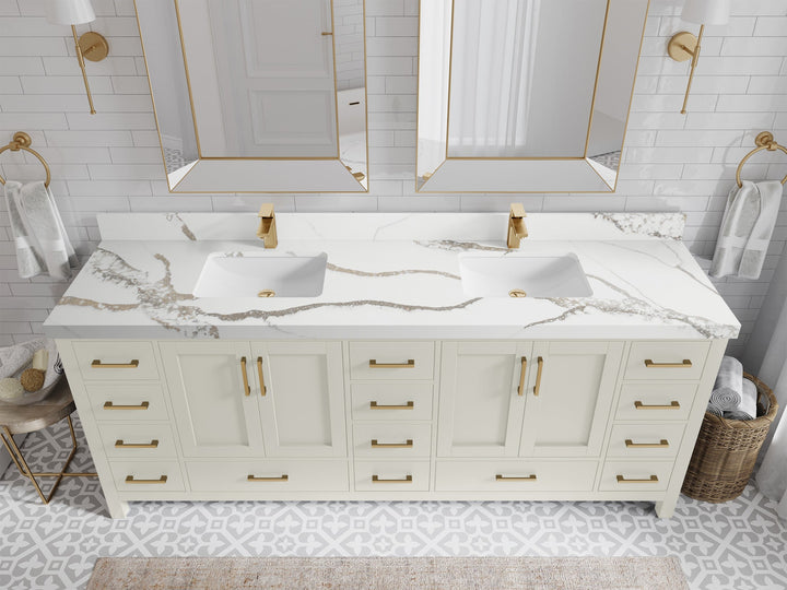 Malibu 84 in. W x 22 in. D Double Sink Bathroom Vanity - photo 16