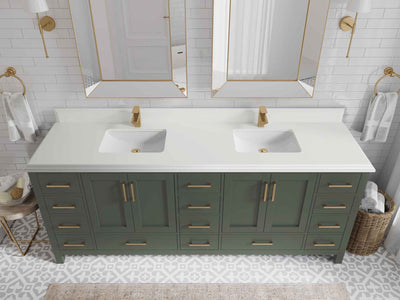 Malibu 84 in. W x 22 in. D Double Sink Bathroom Vanity - Willow Bath and Vanity