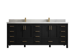 Malibu 84 in. W x 22 in. D Double Sink Bathroom Vanity - photo 1
